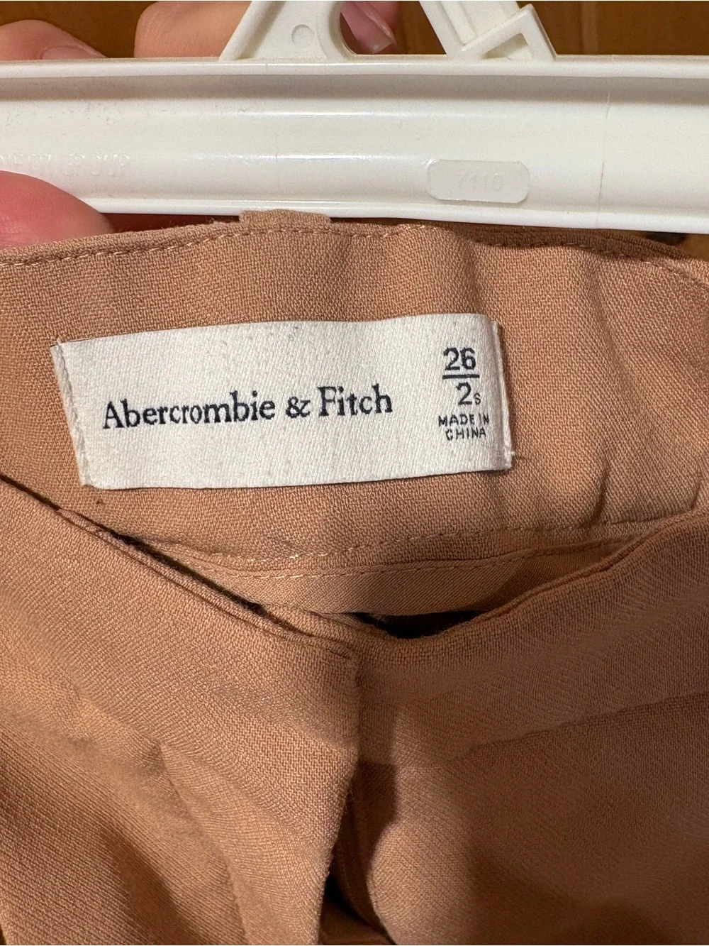 Abercrombie & Fitch Rust-Tan High Waist Trousers - Picture 3 of 3